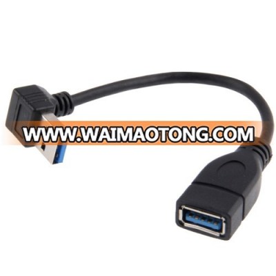 2016 Hot Selling USB 3.0 Right Angle 90 degree Extension Cable Male to Female Adapter Cord